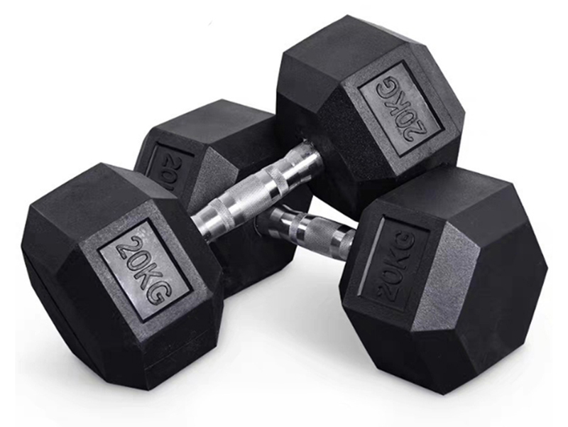 Black Hex Dumbbells