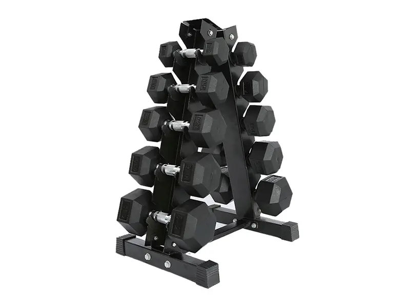 Black Hex Dumbbells