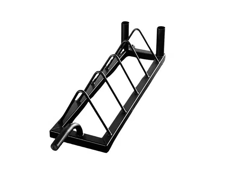 Horizontal Plate and Olympic Bar Rack Organizer Weight Plate Rack